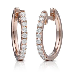 0.20ct tw Diamond Huggie Earrings