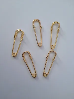 10 pcs gold plated bead lapel jewelry stick pins #43G