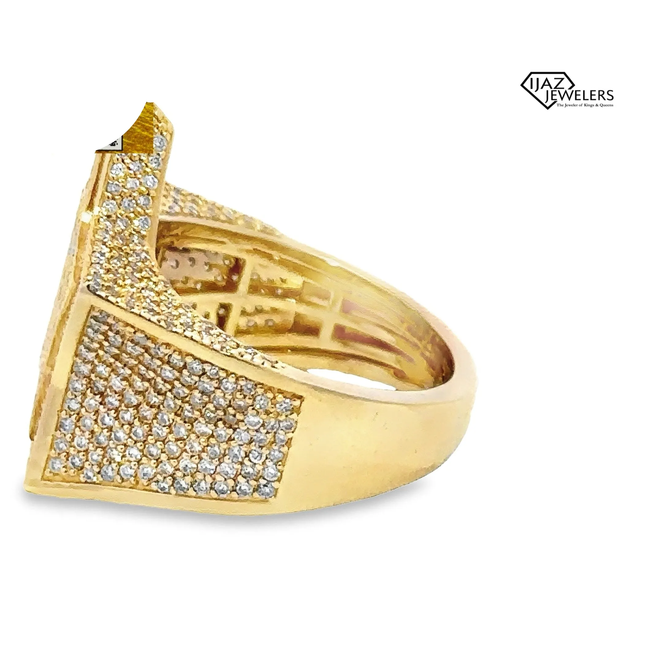 10K Gold Diamond Star Ring