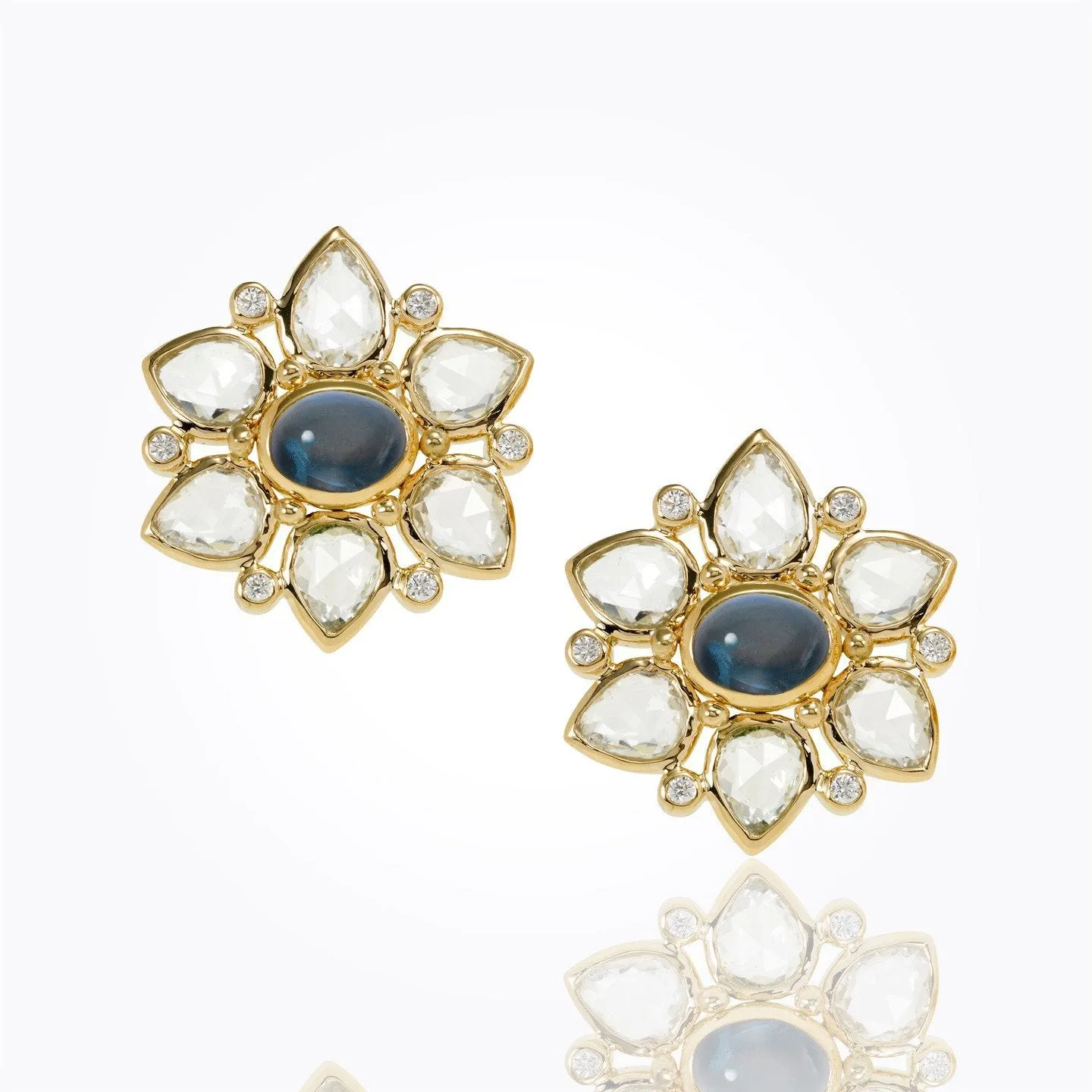 18K Ottoman Cluster Earrings