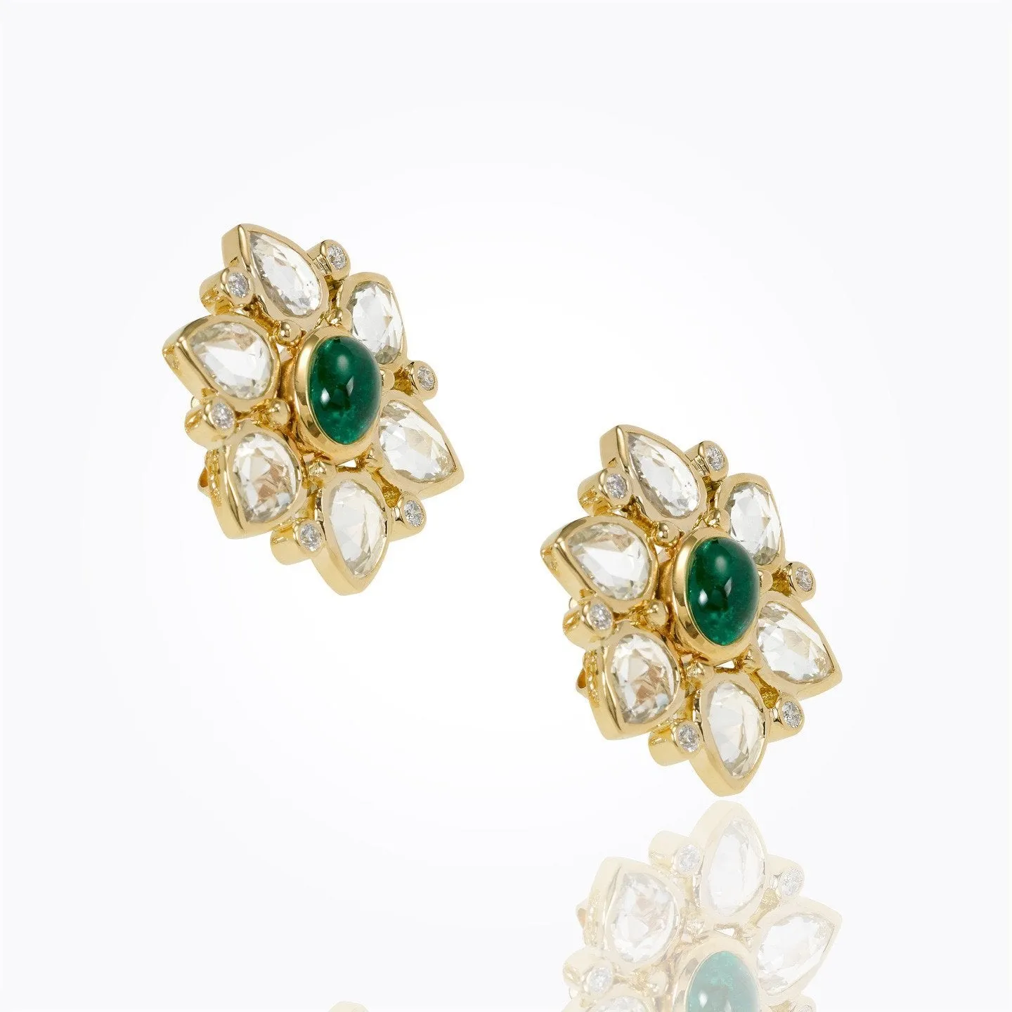 18K Ottoman Cluster Earrings