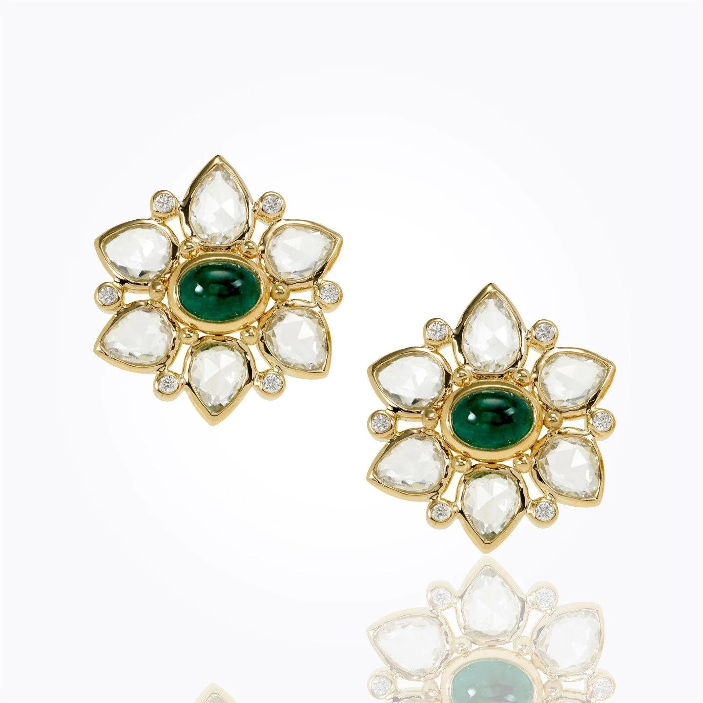 18K Ottoman Cluster Earrings