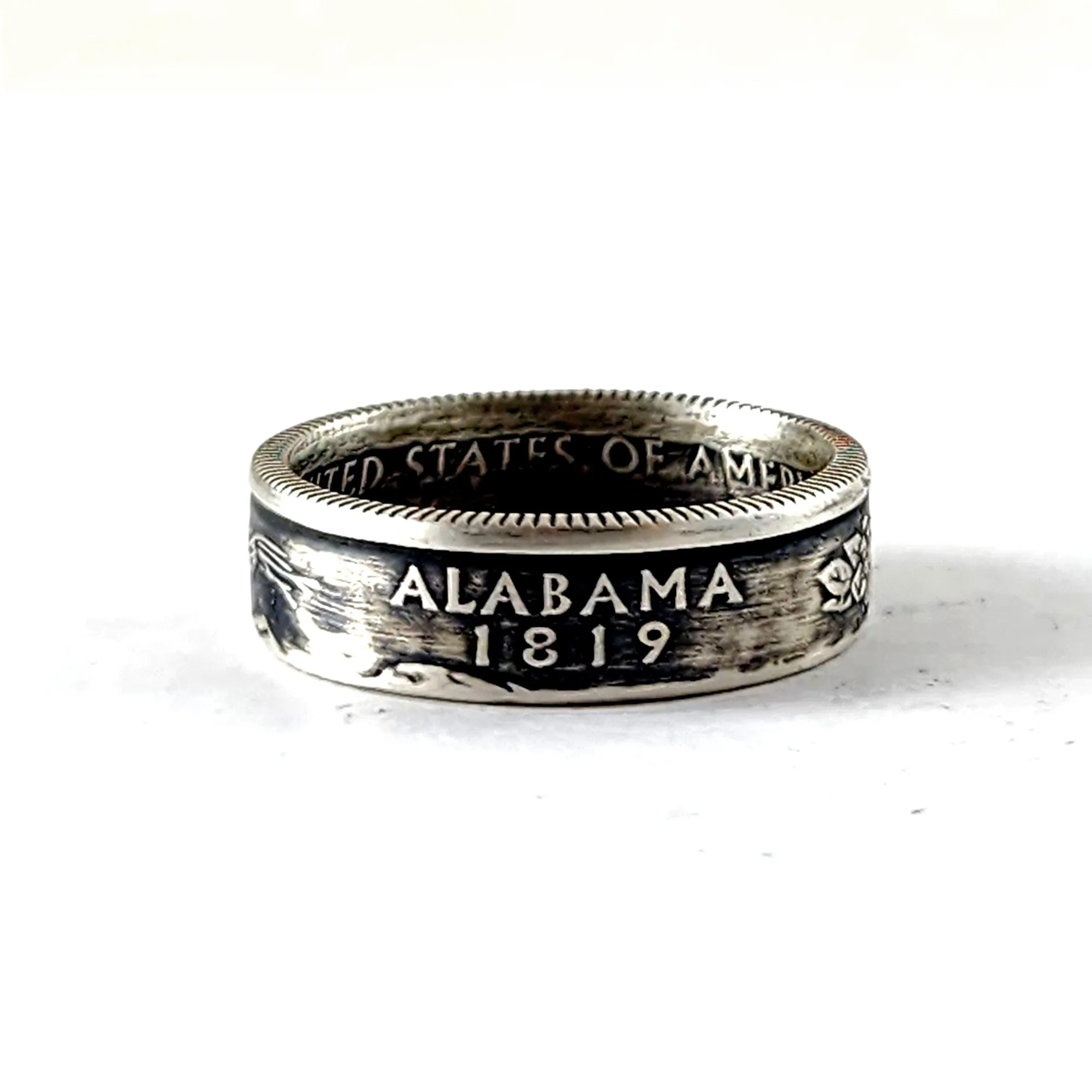 90% Silver Alabama Quarter Ring