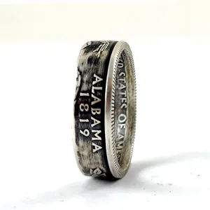 90% Silver Alabama Quarter Ring