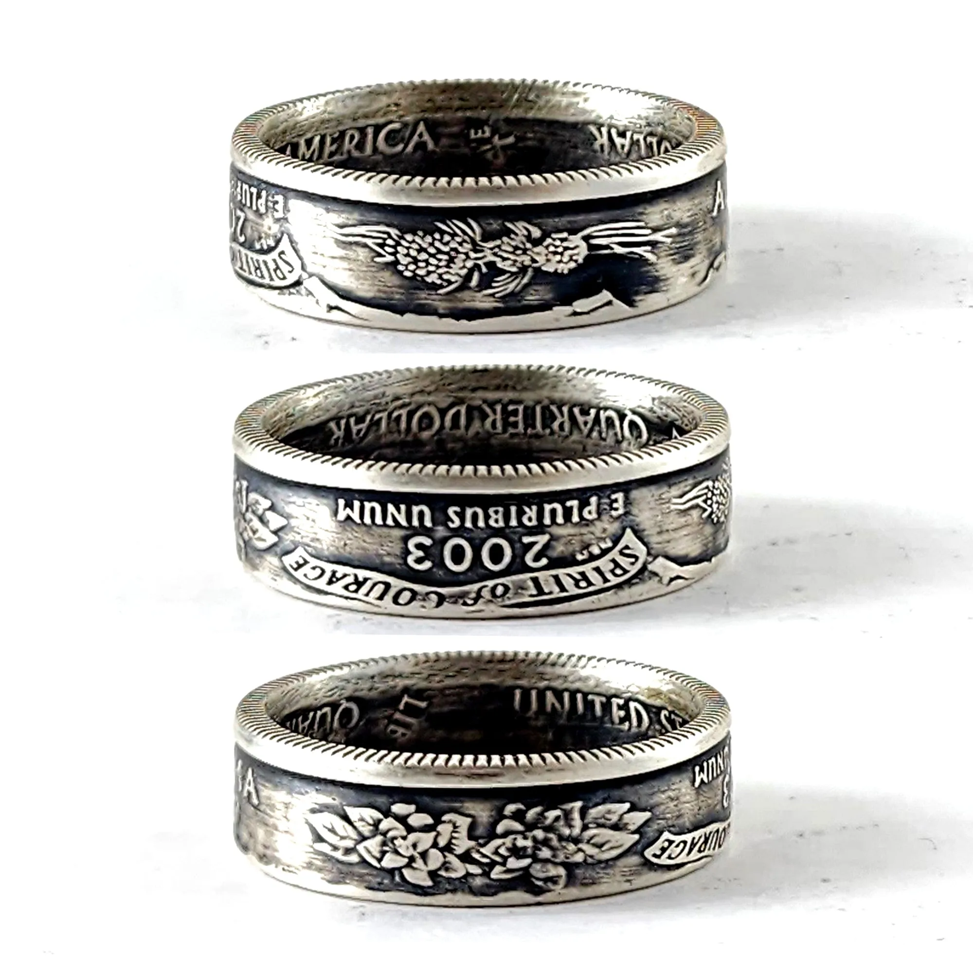 90% Silver Alabama Quarter Ring