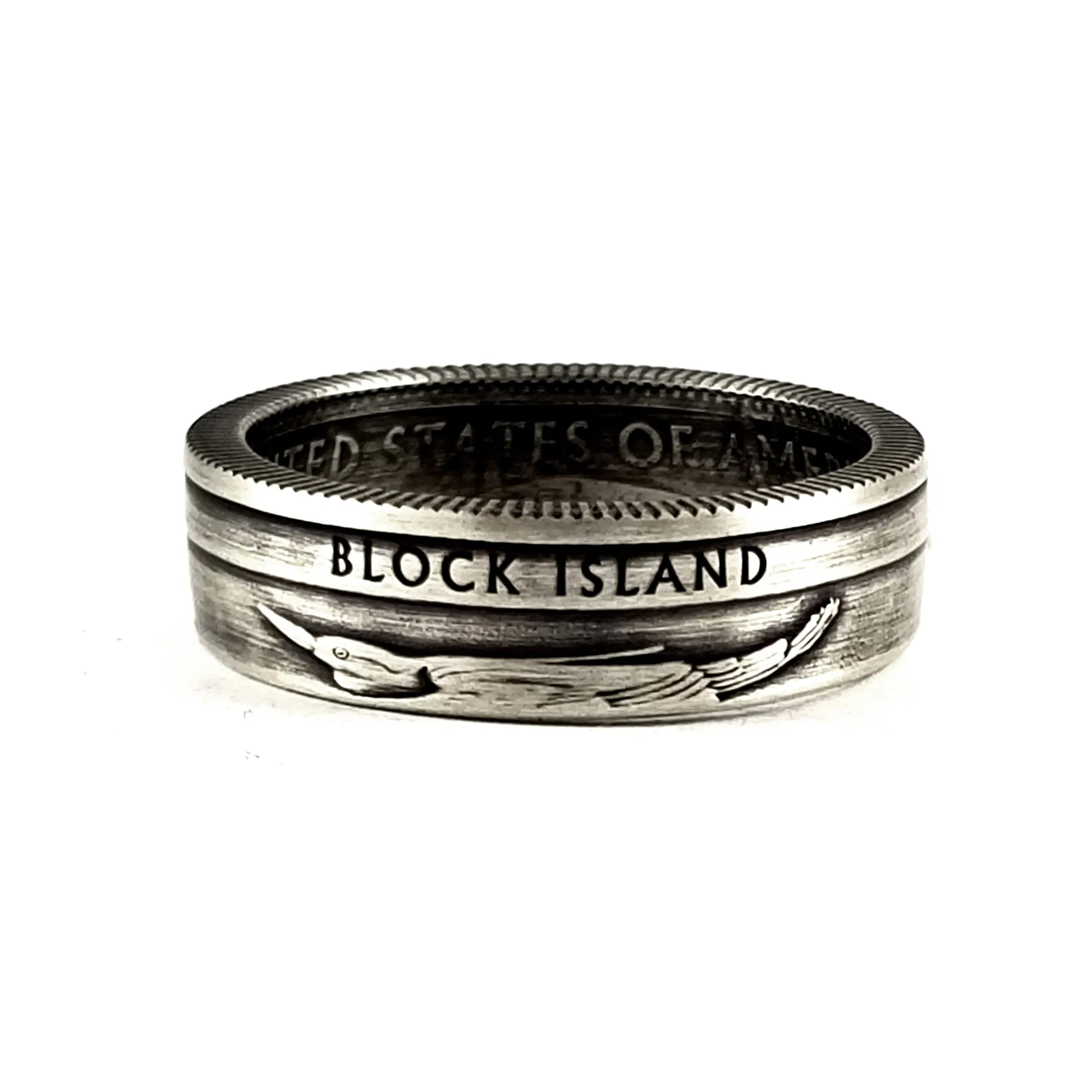 90% Silver Block Island National Park Quarter Ring