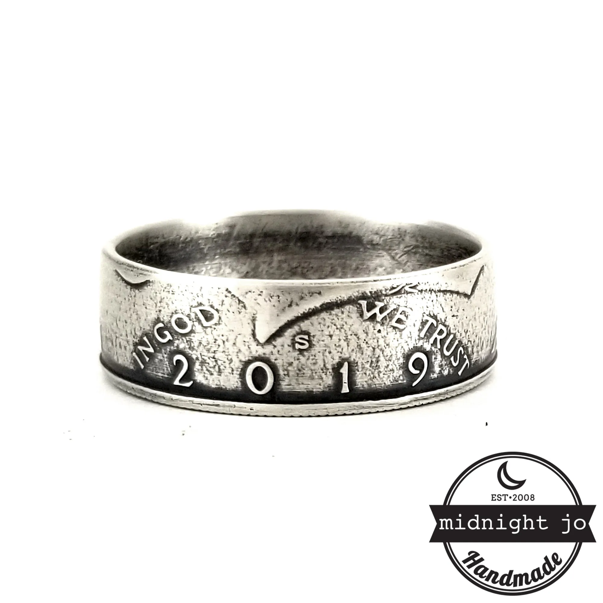 99% Fine Silver 2019 Kennedy Half Dollar Ring