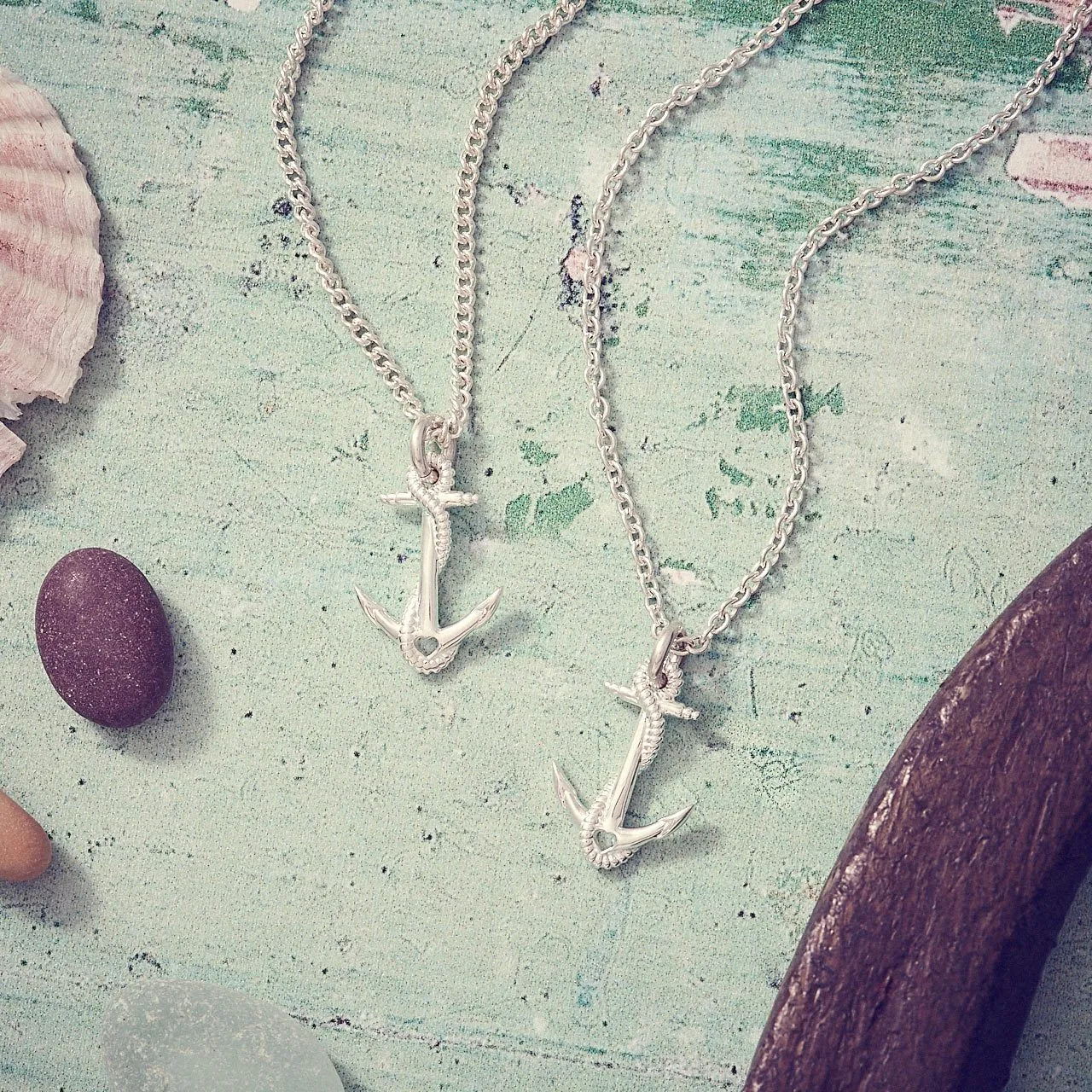 Anchor Silver Necklace