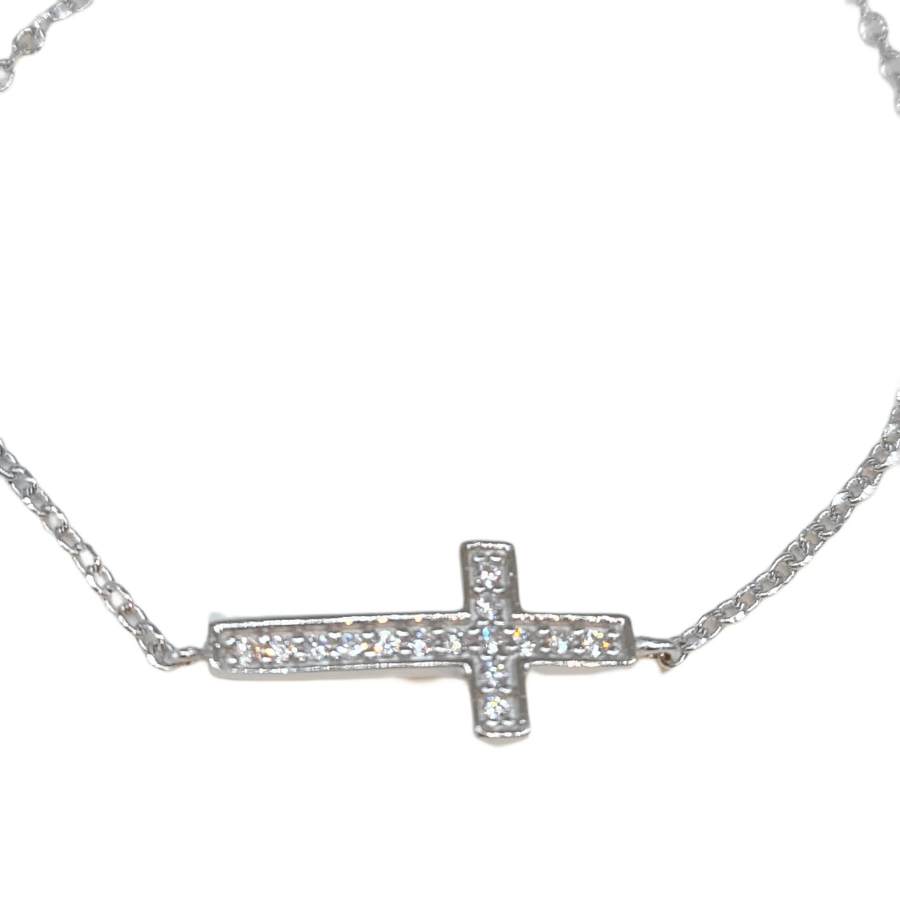 Aphroditi cross bracelet in Silver