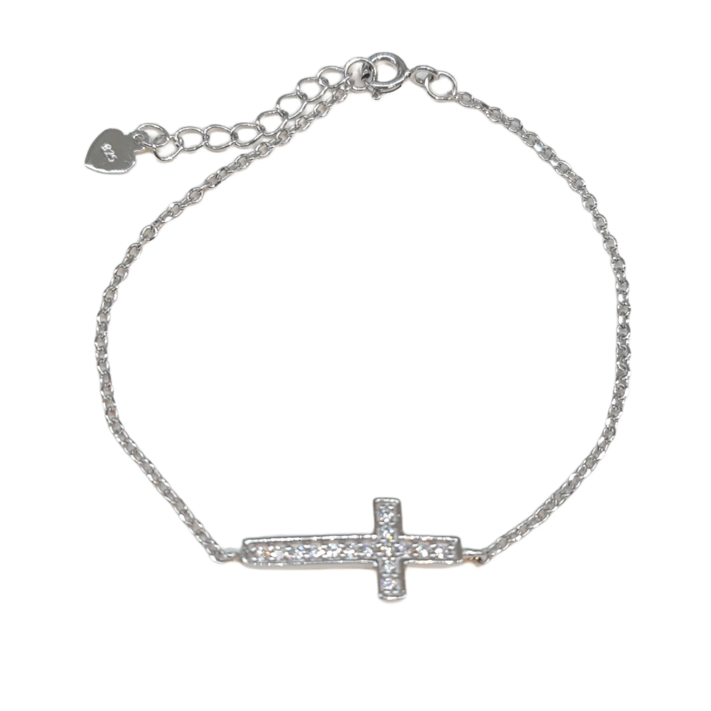 Aphroditi cross bracelet in Silver