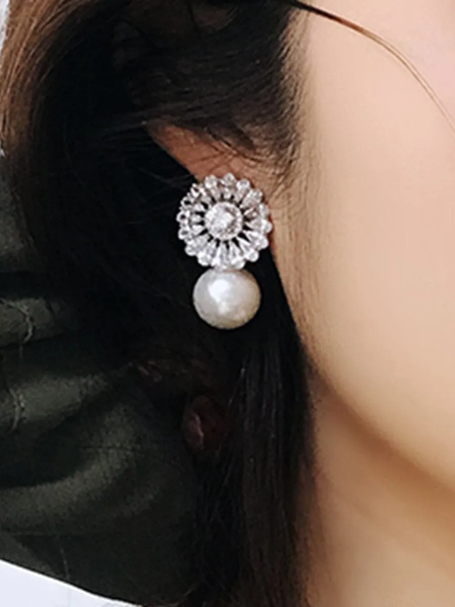 Baroque Pearl Earrings MSE033106