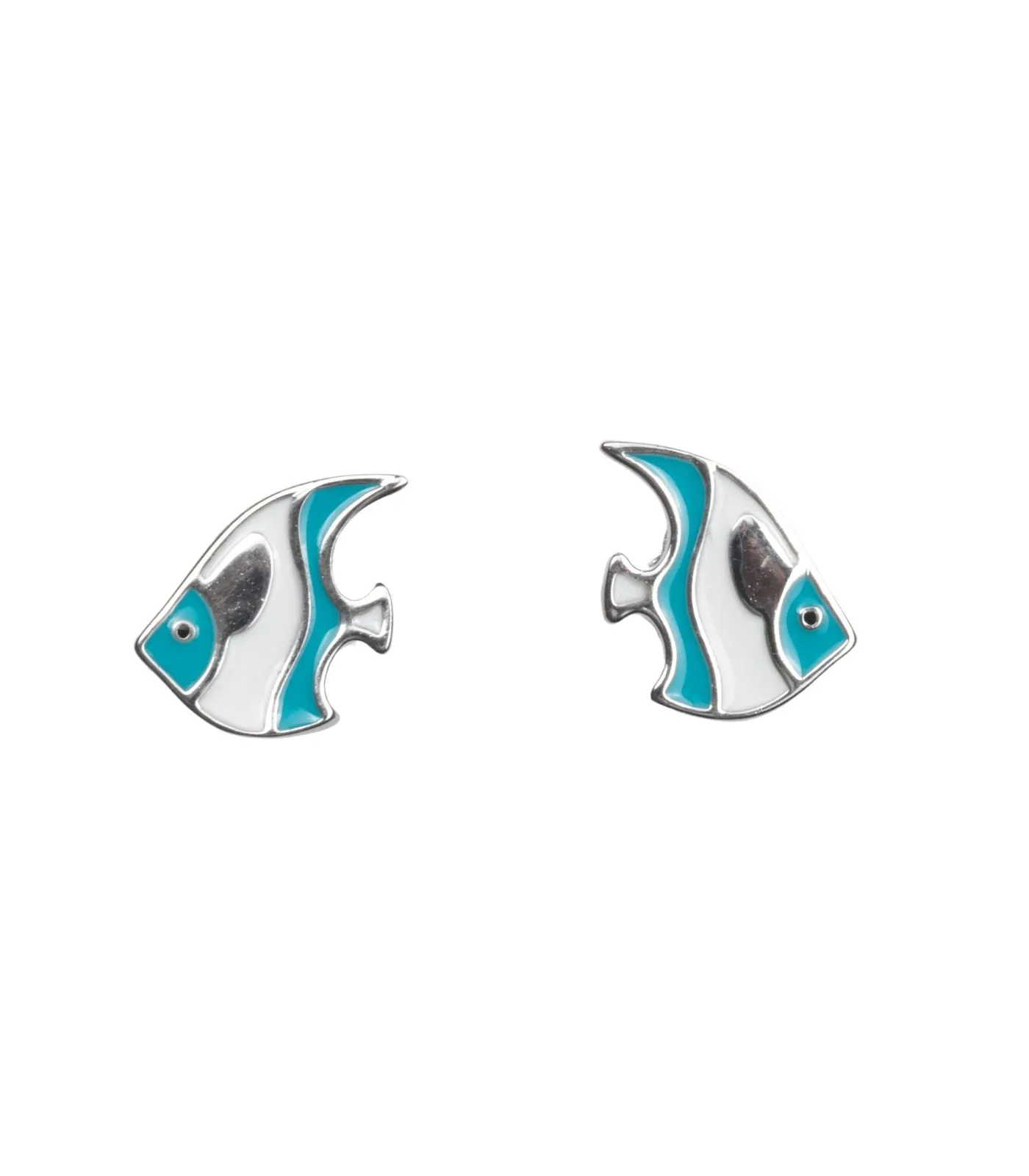 Blue Fish Tops (Silver)