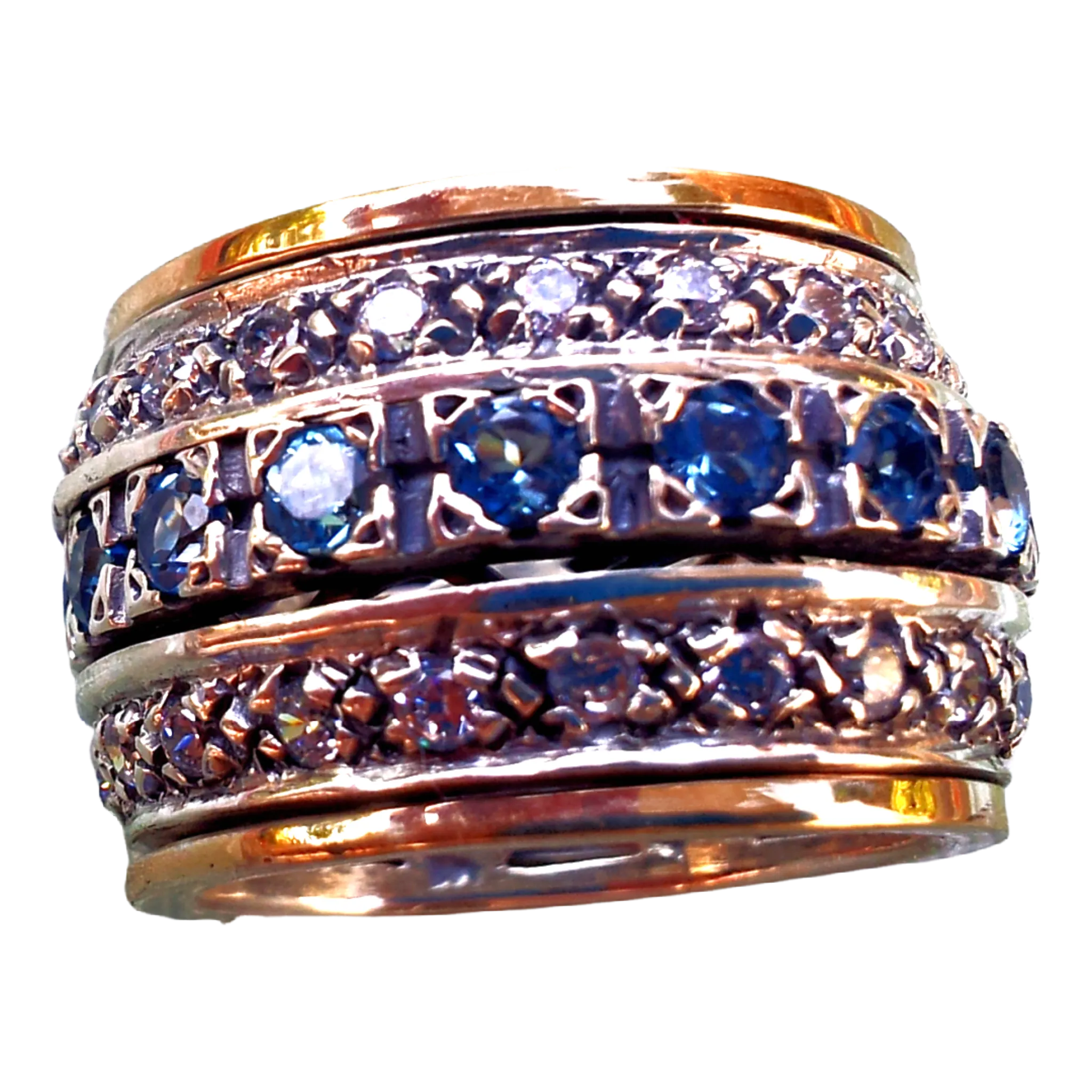 Bluenoemi Spinner Ring for woman. Israeli spinner rings,