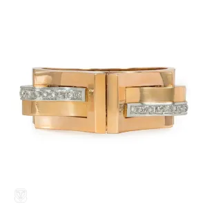 Convertible Retro French cuff bracelet with clips