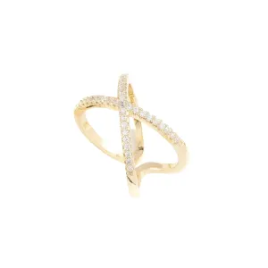 Crisscross Rings Adjustable rings, real gold plated