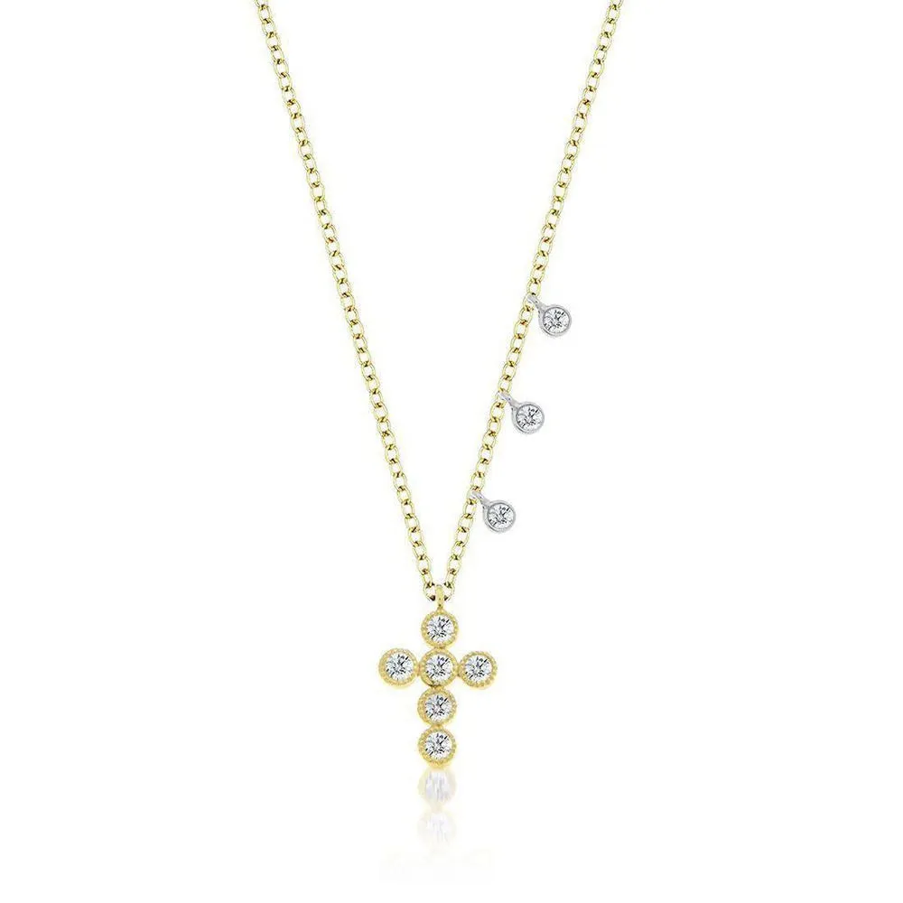 Cross Necklace Yellow Gold