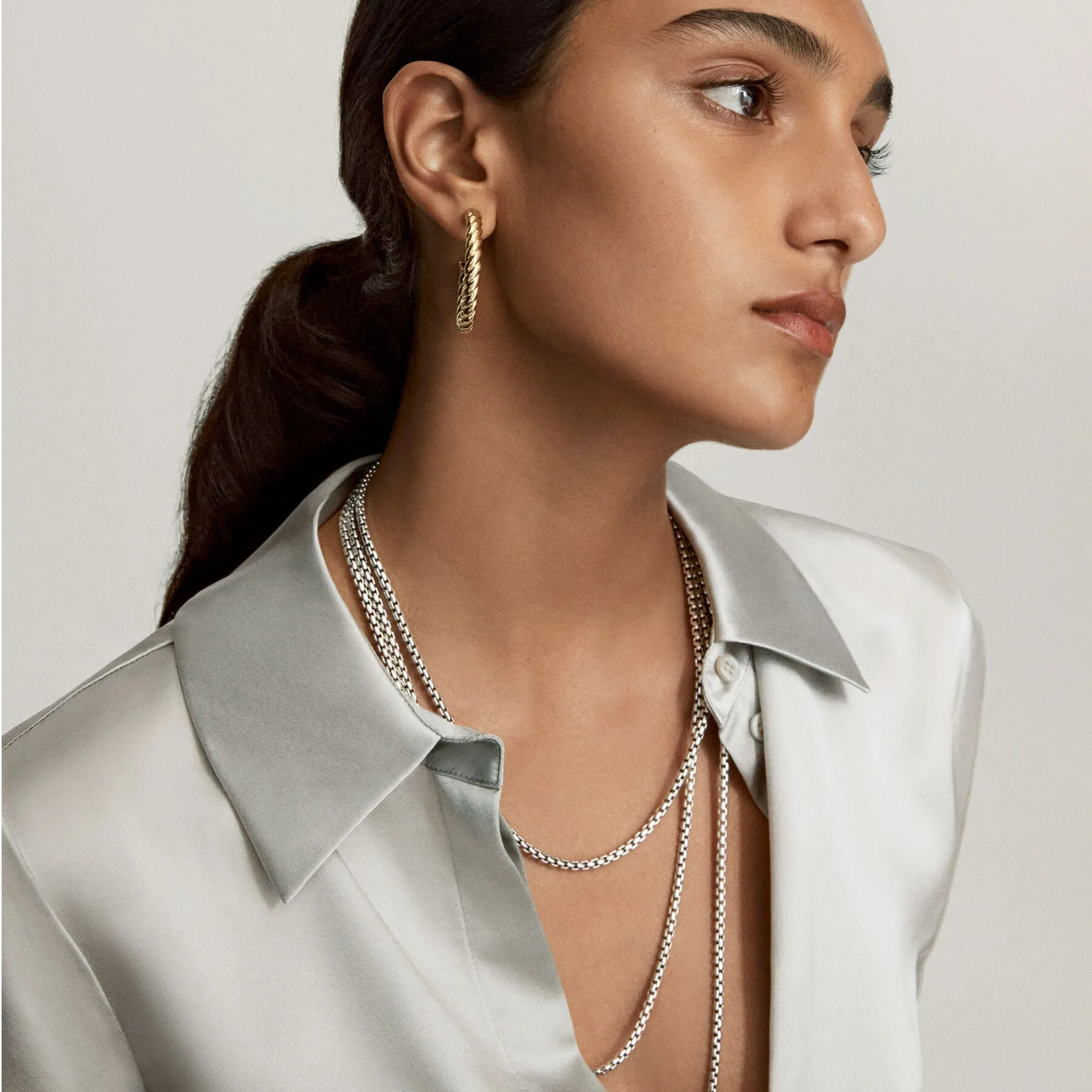 David Yurman The Chain Collection Necklaces & Pendant in Silver and 14-Karat Yellow Gold