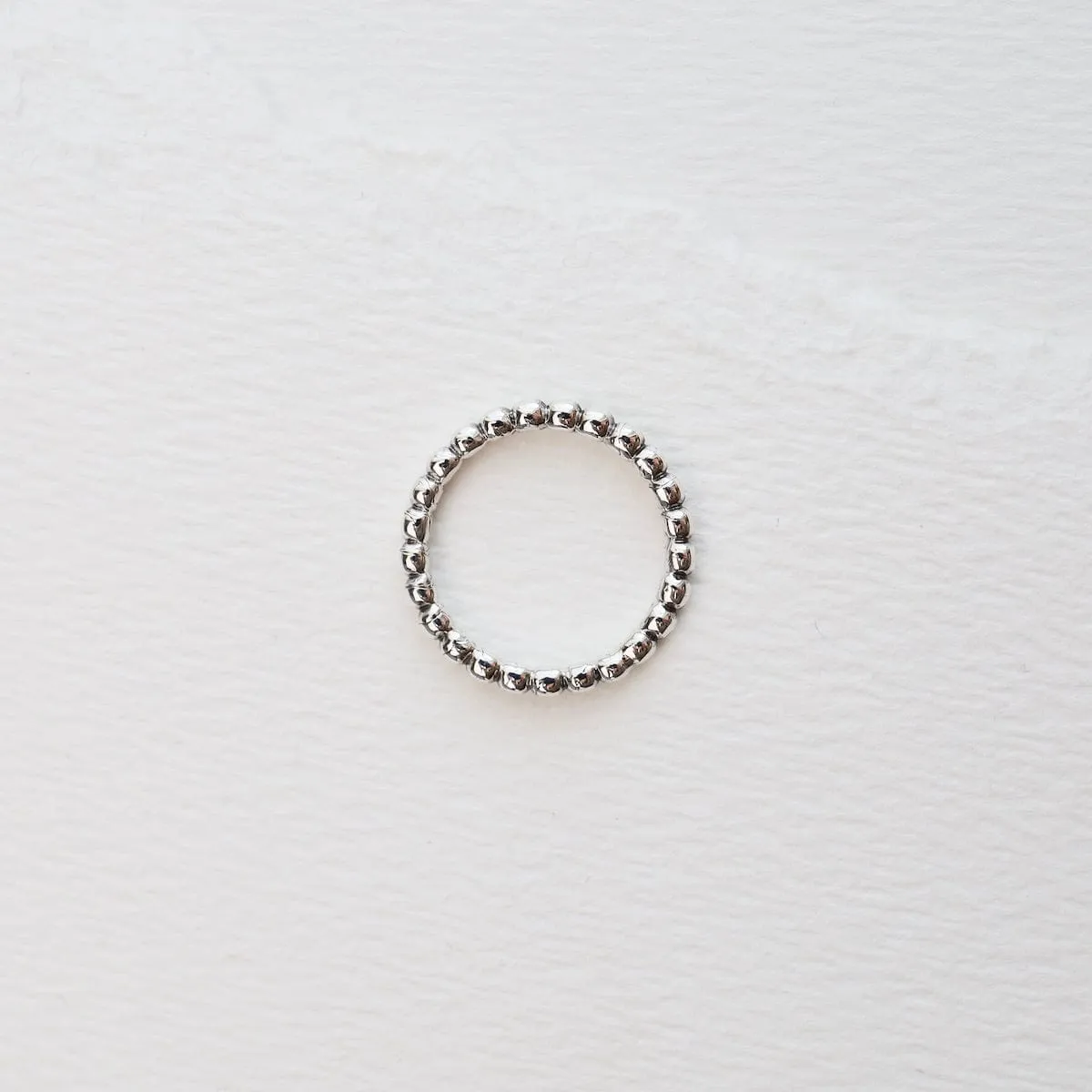 Dot Silver Stacking Ring