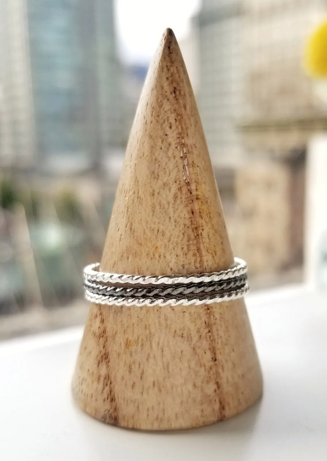 Equuleus Twisted Stacking Ring