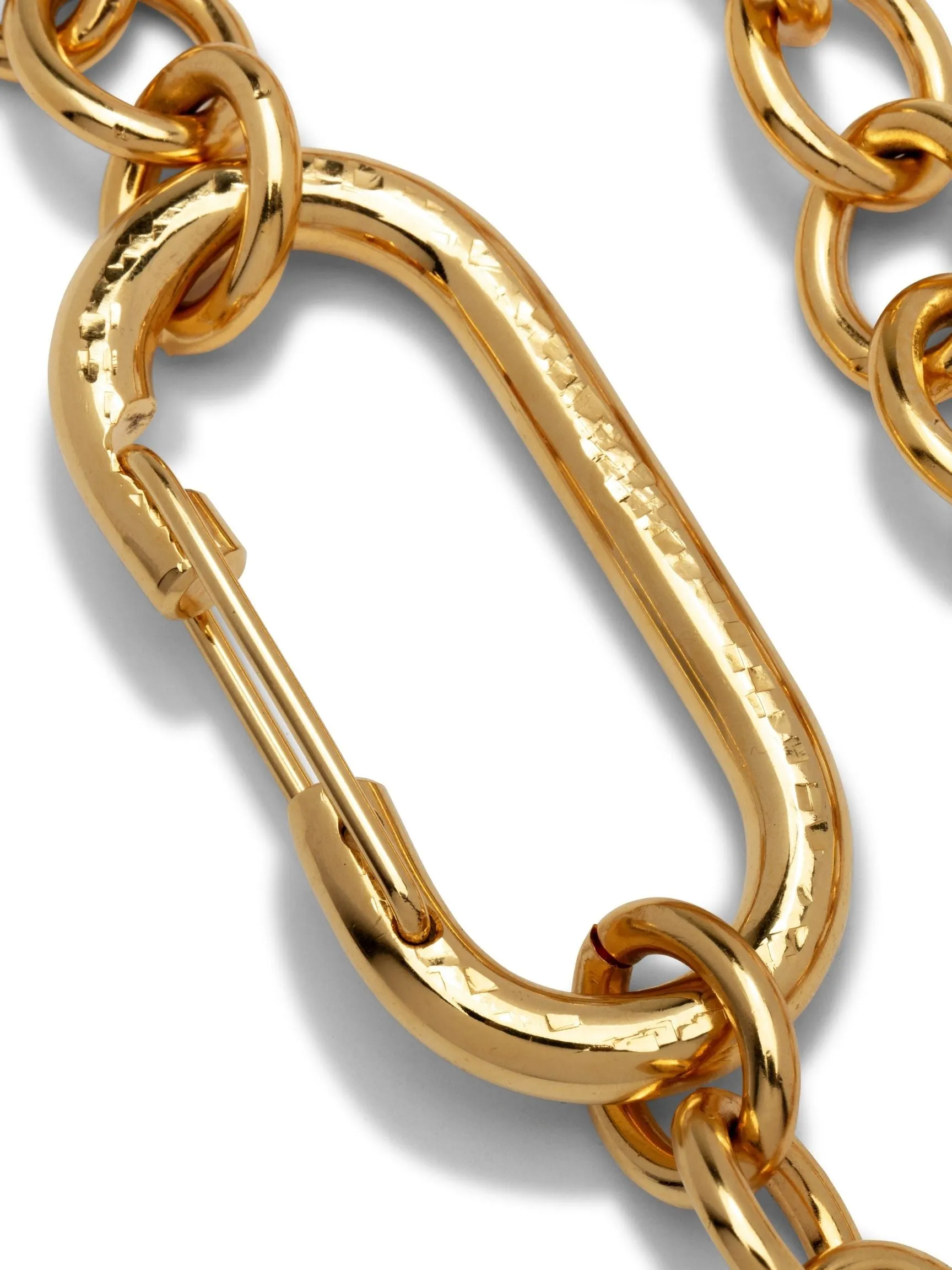 Gold Large Oval Carabiner Clicker Clasp