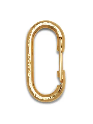 Gold Large Oval Carabiner Clicker Clasp