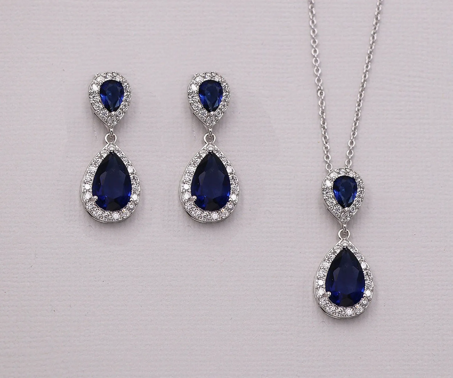 Kensley Sapphire Blue Earrings