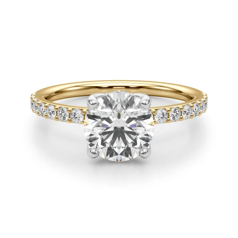 Ladies Tulip w/Hidden Halo Engagement Ring 51283