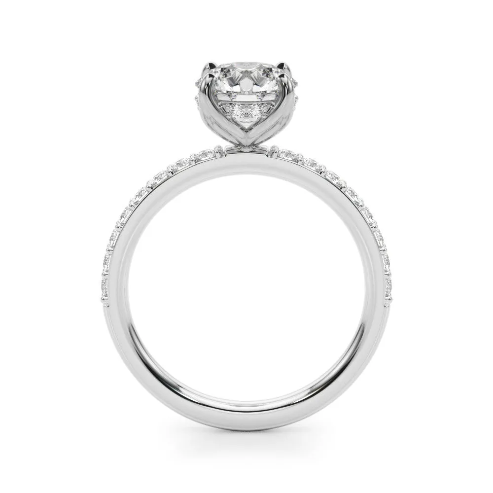 Ladies Tulip w/Hidden Halo Engagement Ring 51283