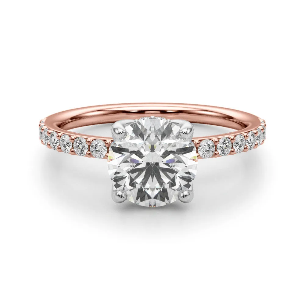 Ladies Tulip w/Hidden Halo Engagement Ring 51283