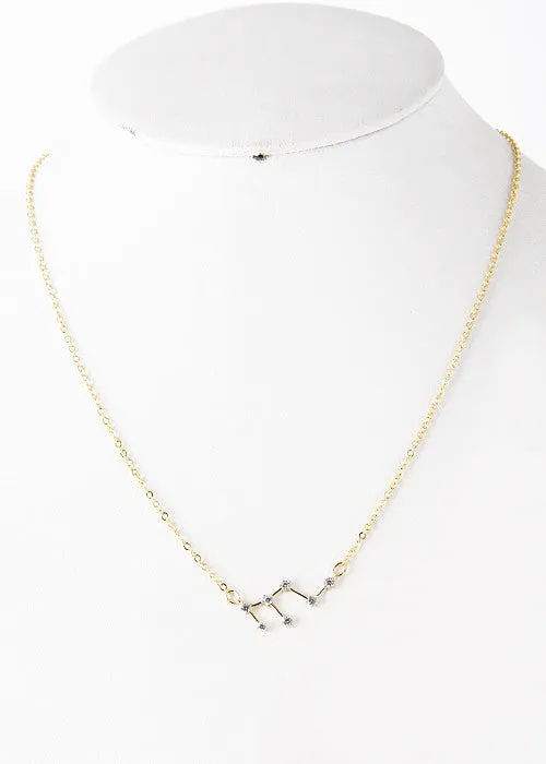 Leo Constellation Zodiac Necklace - As seen in Real Simple & People Style Watch Magazines