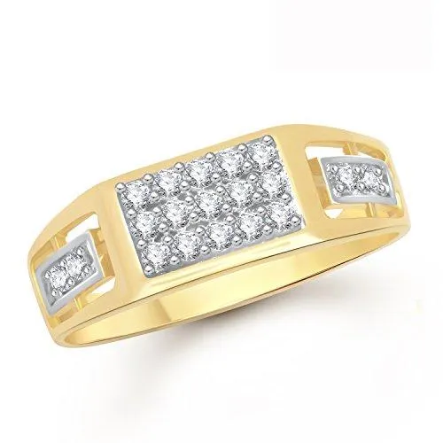 Meenaz Rings For Men Gold Gents Ring In Fashion Jewellery For Men In American Diamond Cz FR352 (22)