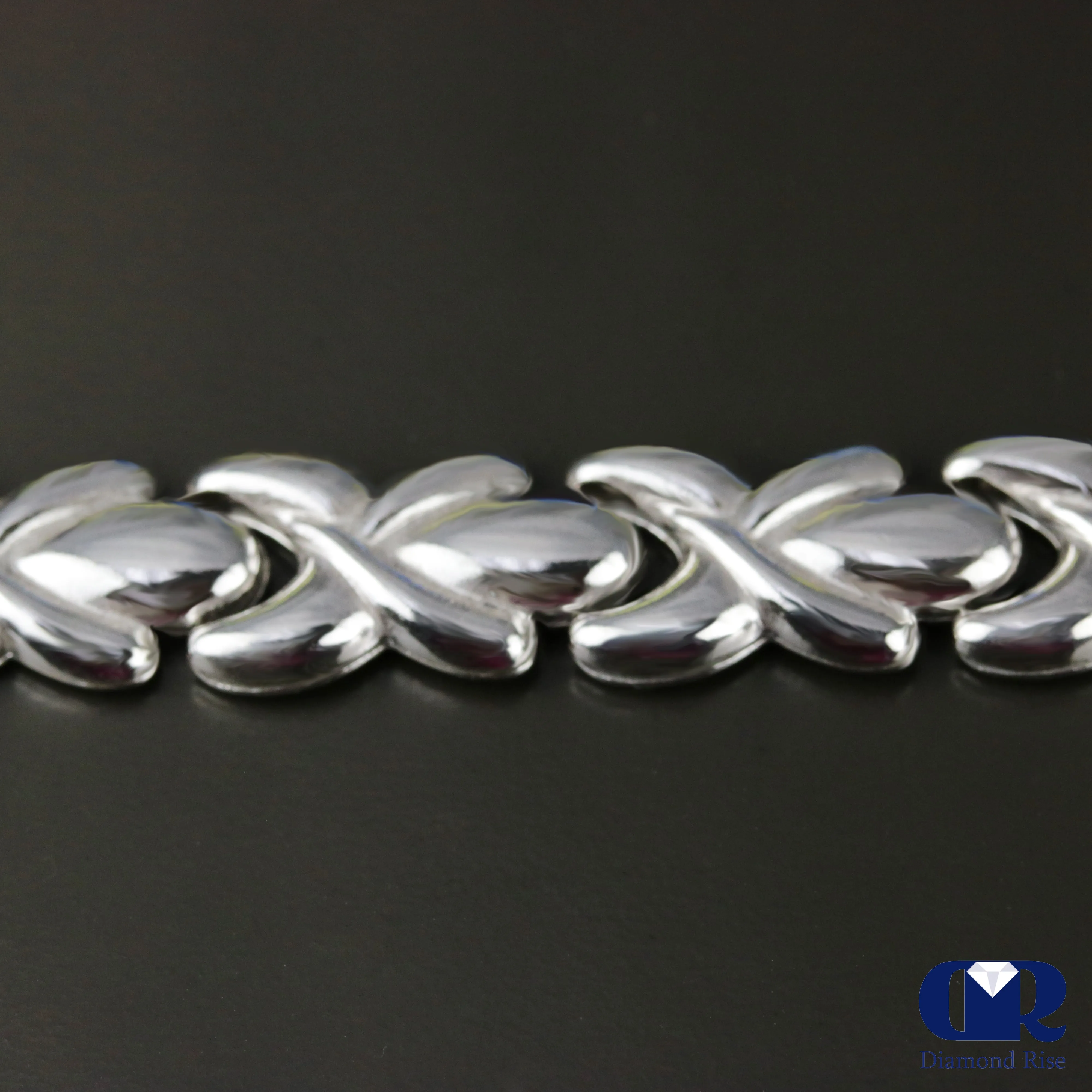 Men's 10.15 mm Pure Sterling Silver Twisted Style Chain Link Bracelet