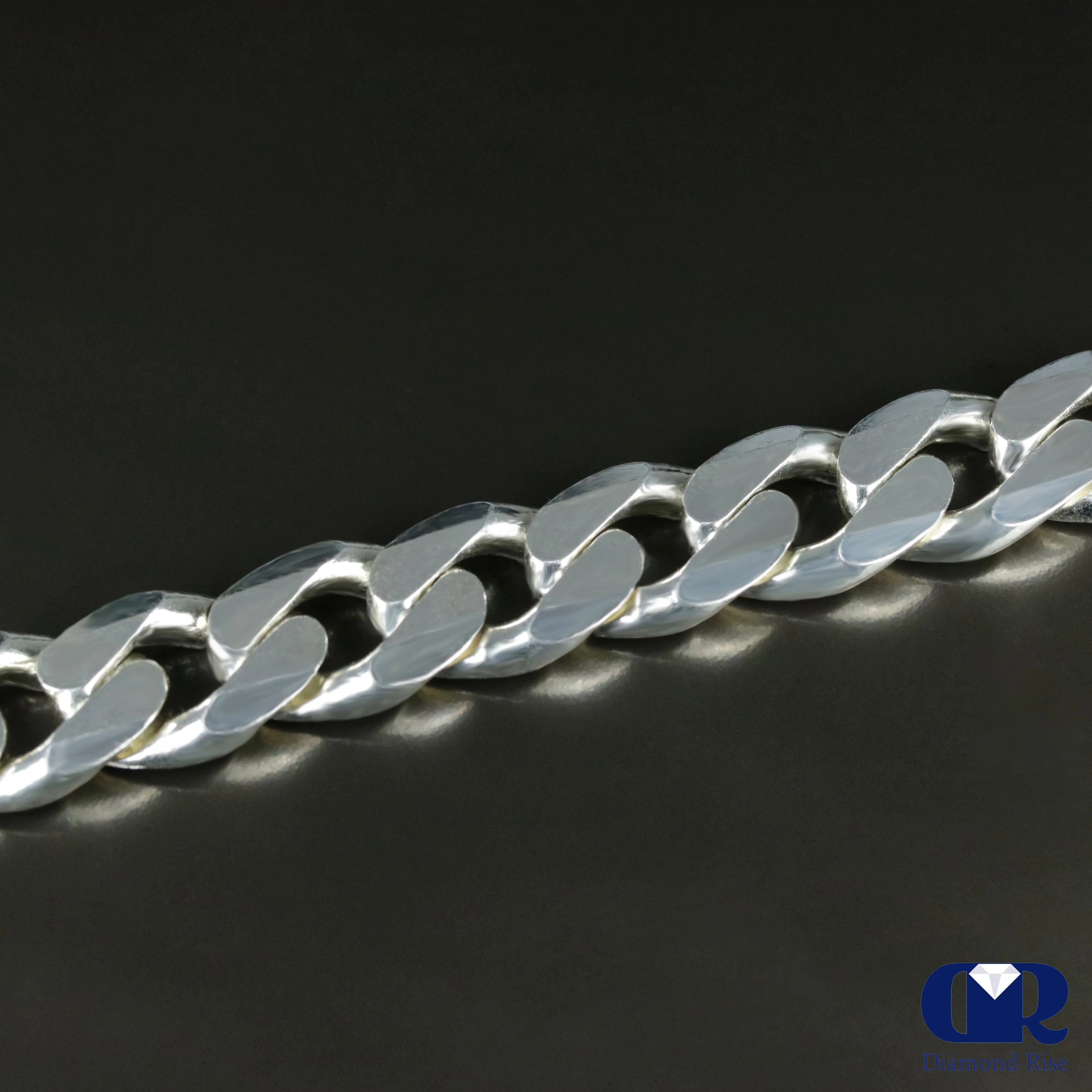 Men's .925 Sterling Silver 12 mm Miami Cuban Chain Bracelet 8"