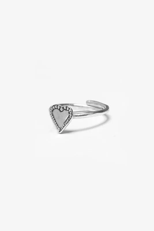 Monterey Heart Sterling Ring