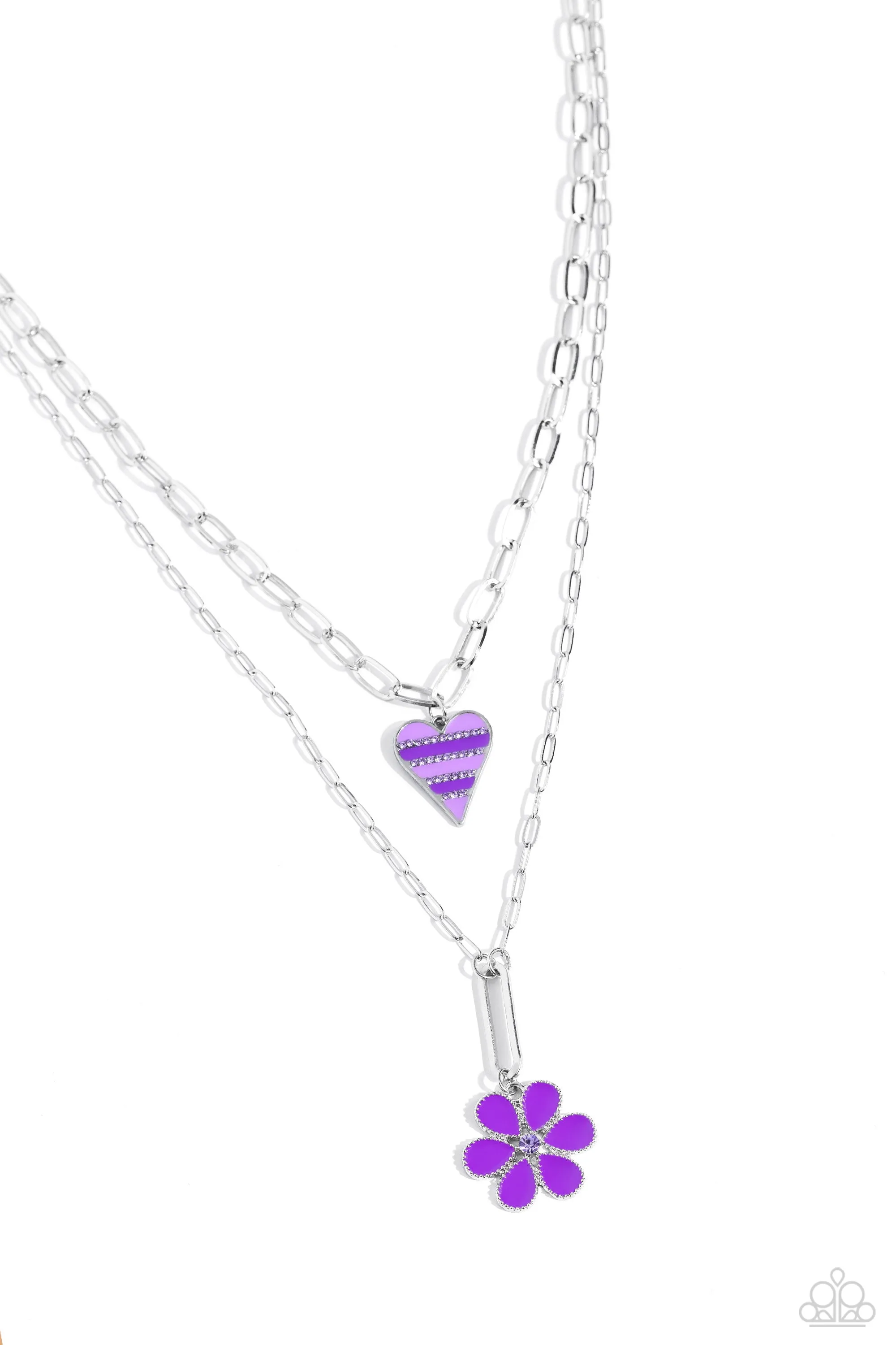 Necklaces Childhood Charms - Purple