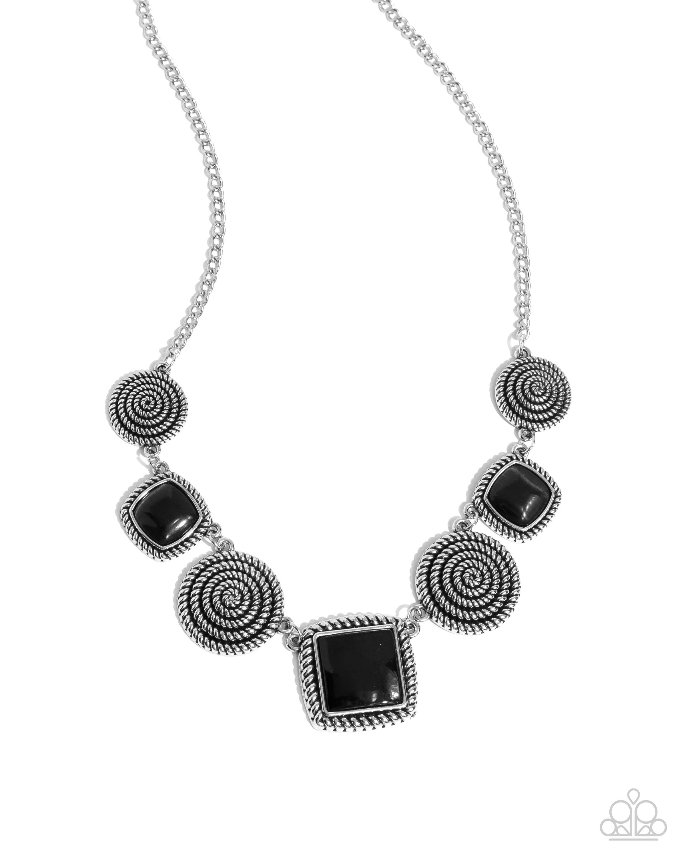 Necklaces Spiral Sass - Black