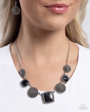 Necklaces Spiral Sass - Black