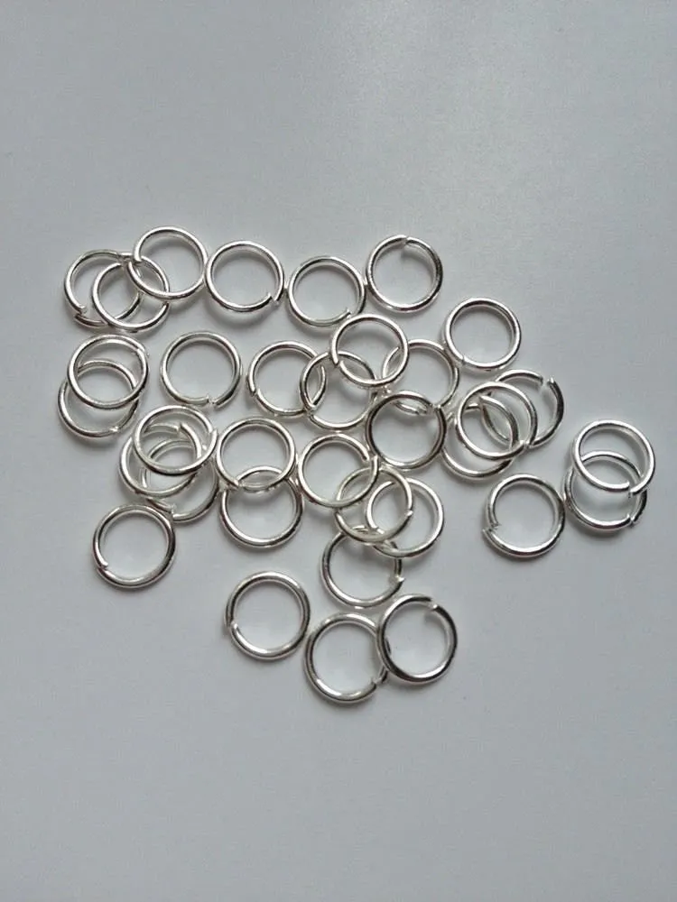 New! 1000 pcs Silver Plated Open Jump Rings 6mm Jewelry #67 Findings Necklace Supplies Tools Craft Making Hardware