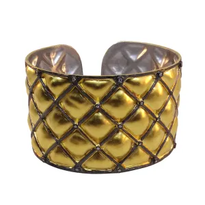 New Kurtulan Gold Cushion Pattern Cuff