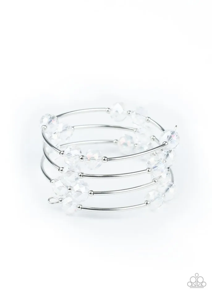 Paparazzi Bracelet ~ Dreamy Demure - White