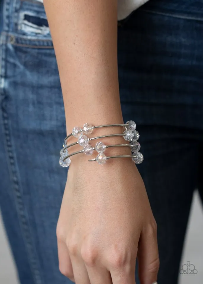 Paparazzi Bracelet ~ Dreamy Demure - White