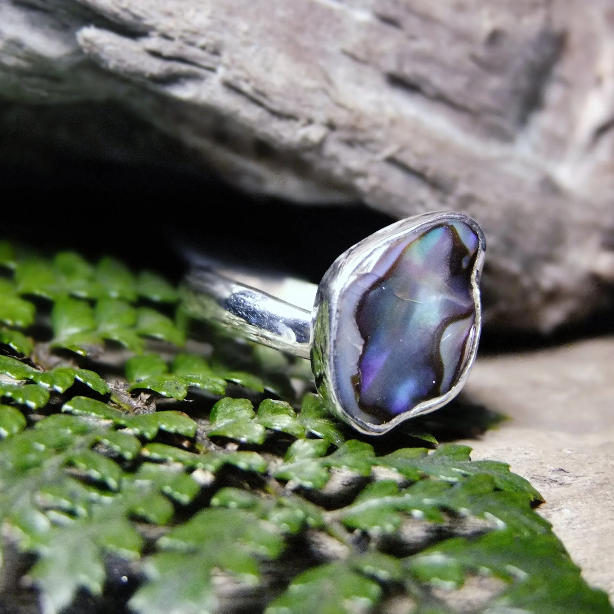 Paua Sterling Silver Ring