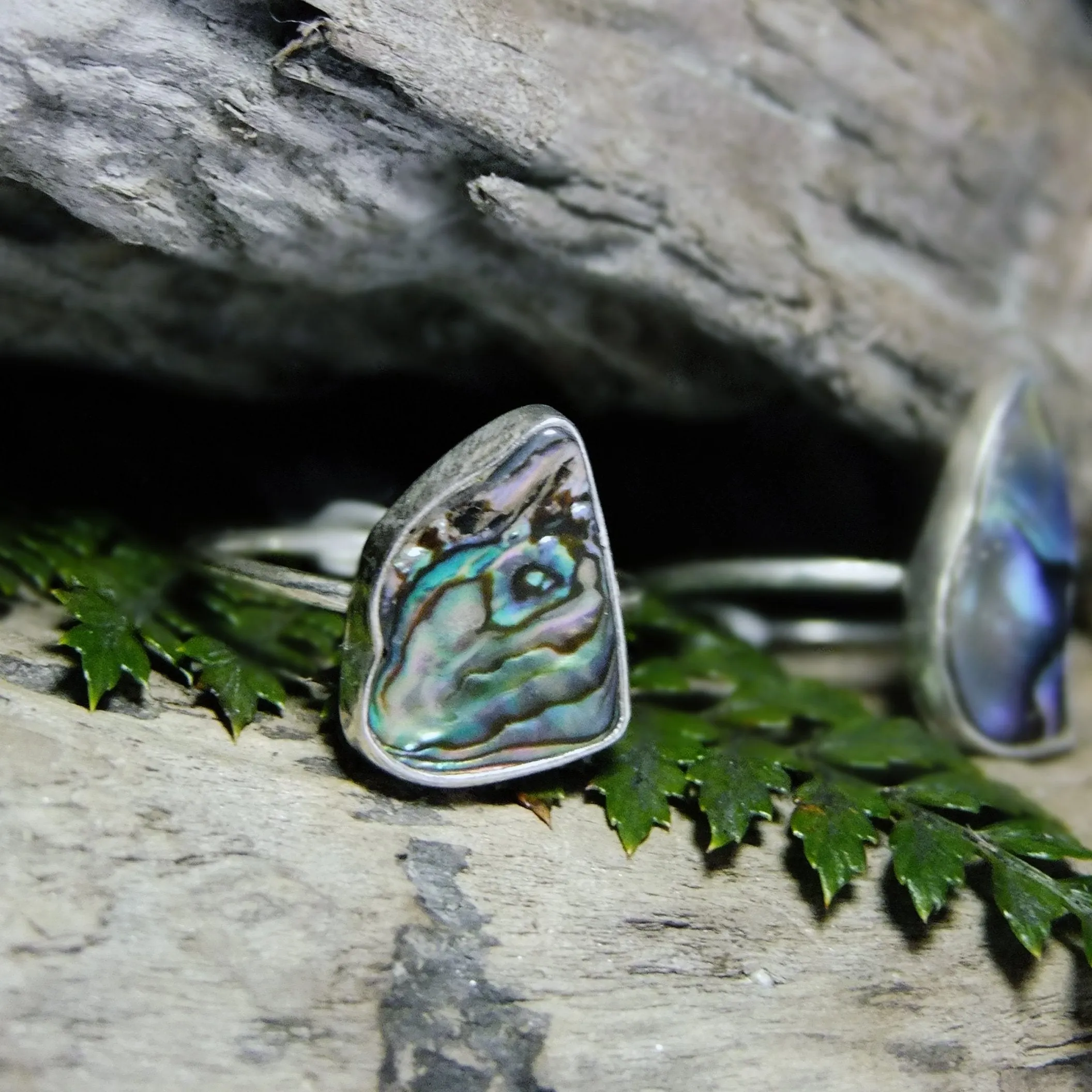 Paua Sterling Silver Ring