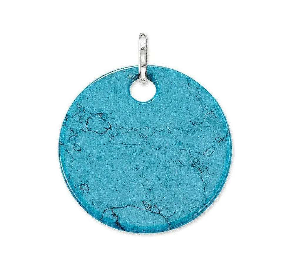 Pendant Turquoise Disc