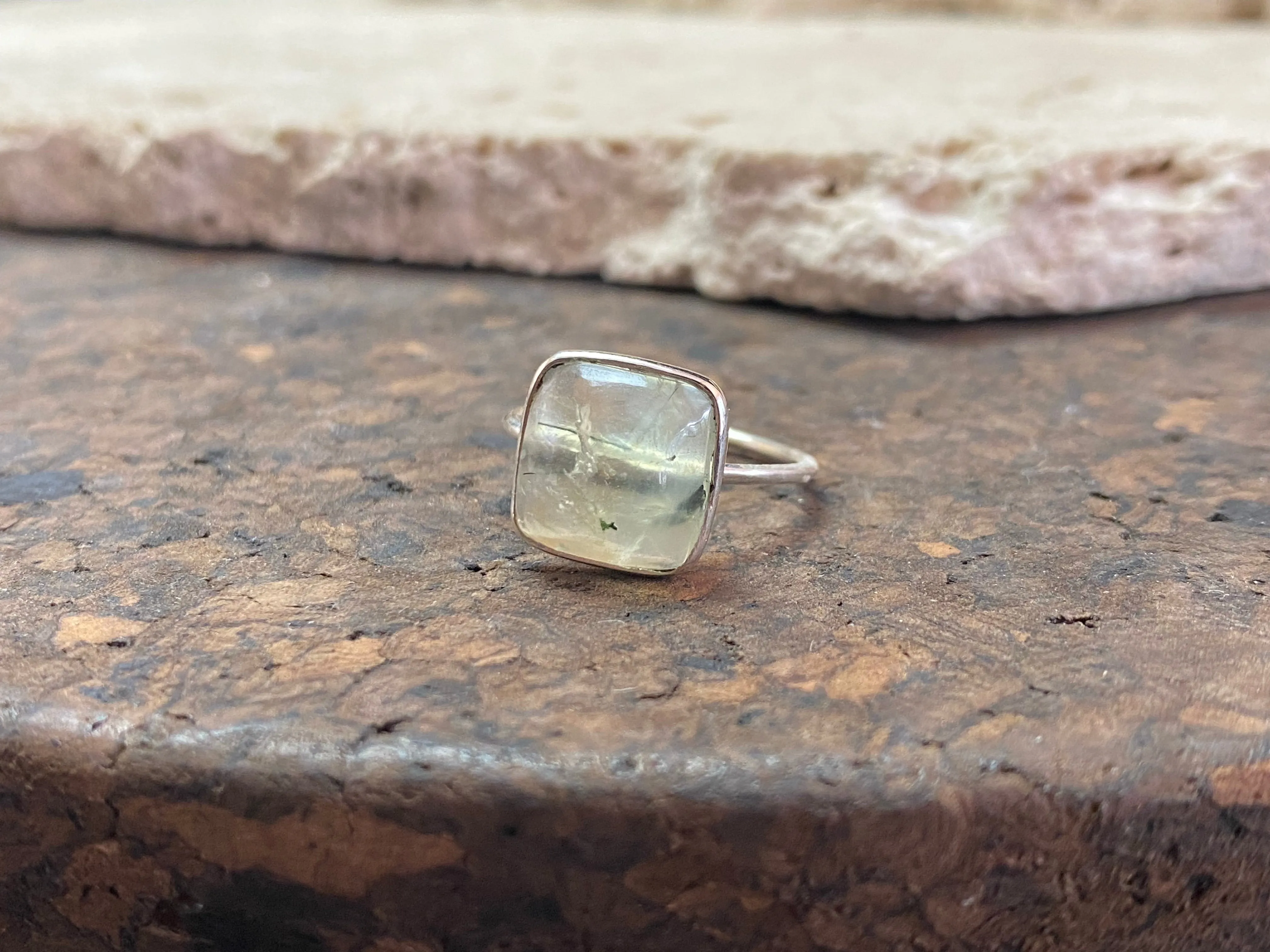 Petite Square Gemstone Rings