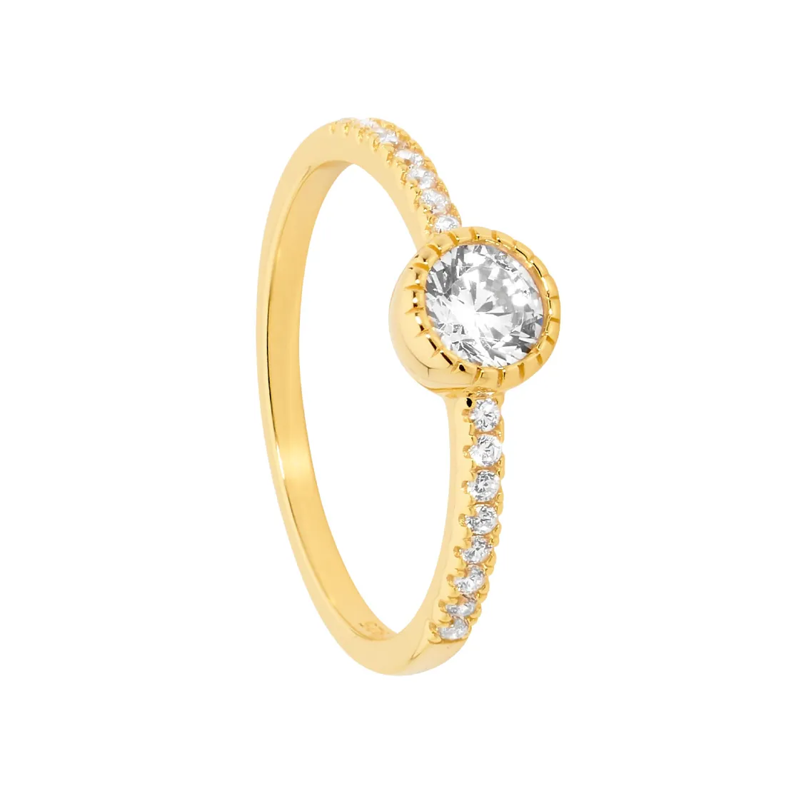 Ring - Gold Solitaire - Size 8 (P1/2)