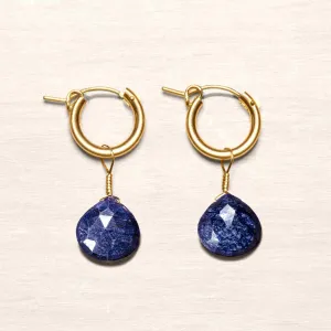 Sapphire Huggie Earrings