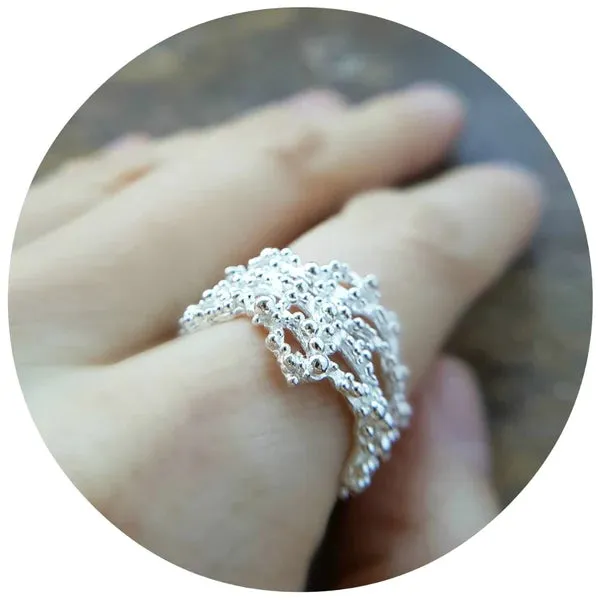 Silver Lace Ring