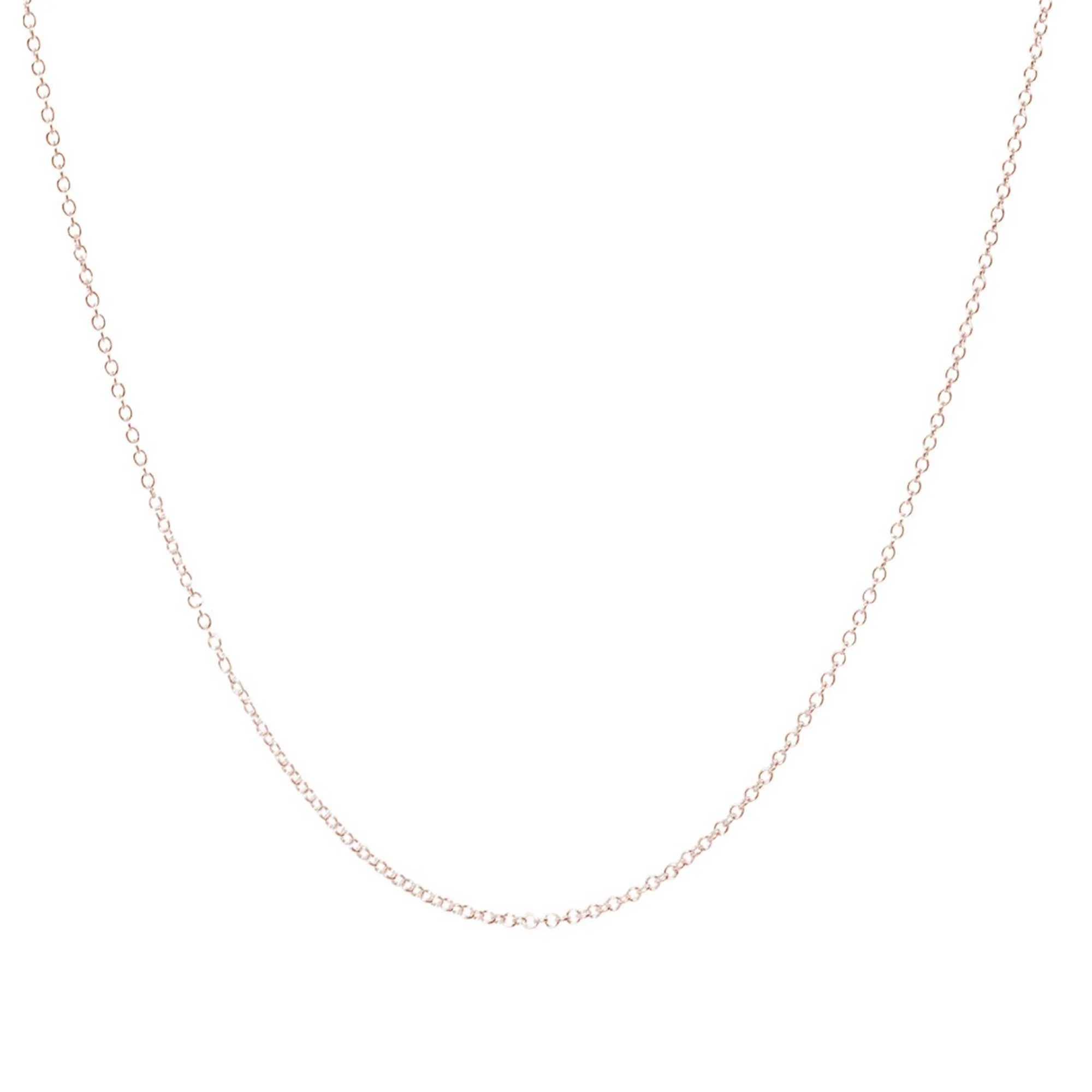 Solid 9ct Rose Gold Open Trace Chain Necklace