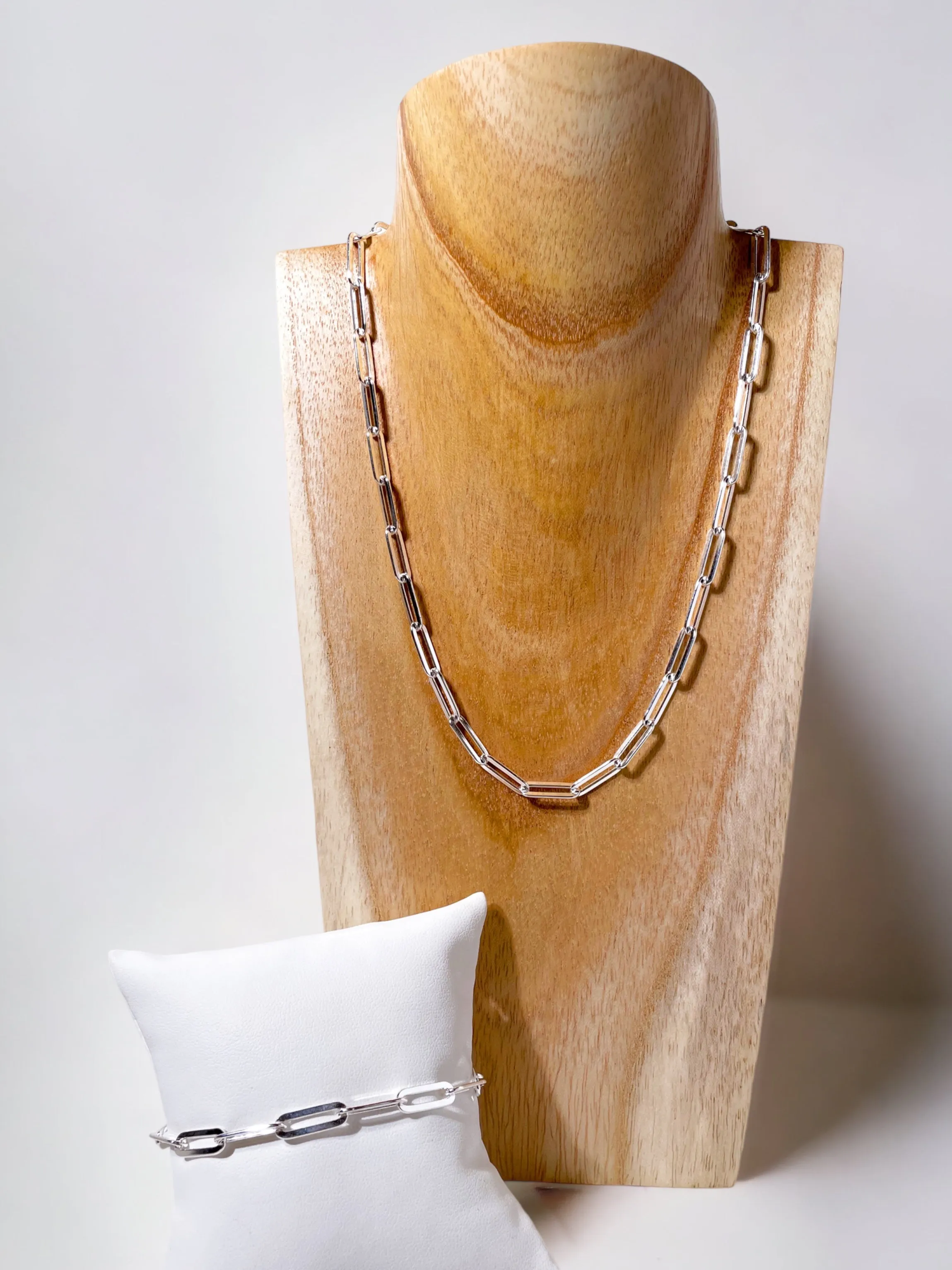 Sterling Silver Paperclip Chain Necklaces